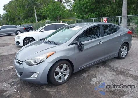 2012 Hyundai Elantra Gls (Ulsan Plant) from USA, damaged, VIN KMHDH4AEXCU294169